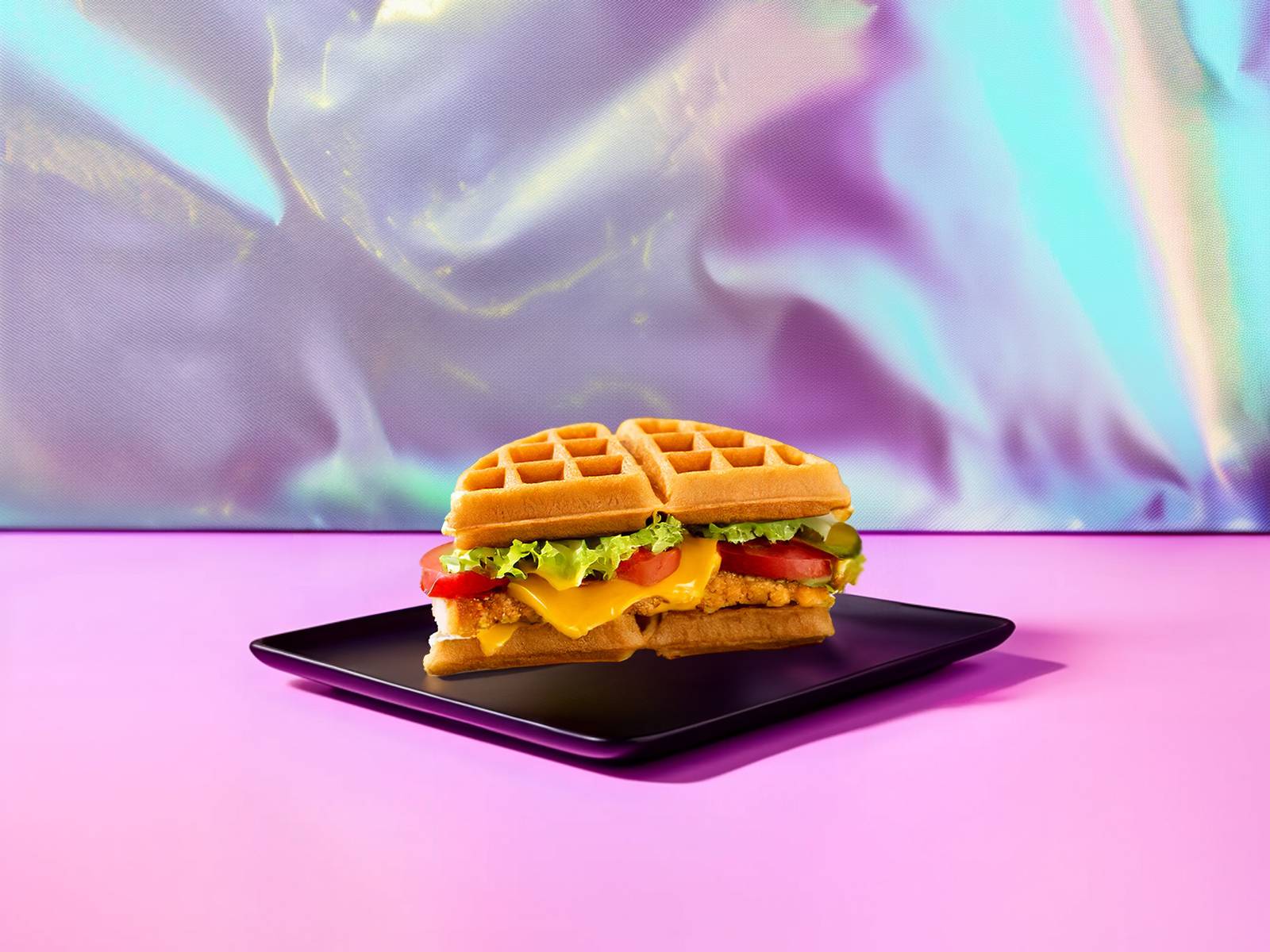 🍔 🍗 Chicken Waffle Burger 🍗 🍔