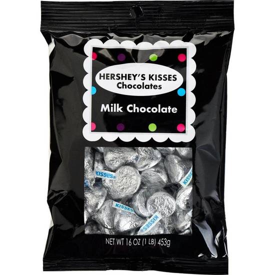 Silver Milk Chocolate Hershey's Kisses, 16oz