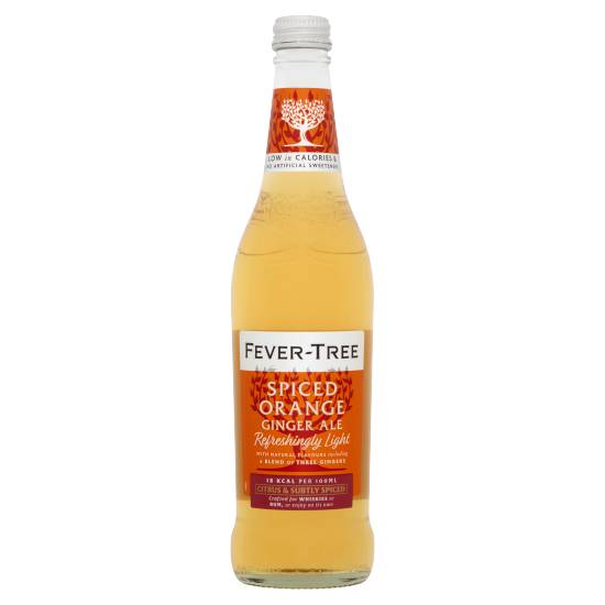 Fever-Tree Spiced Orange Ginger Ale Refreshingly Light Soft Drink(500Ml)