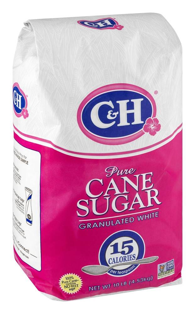 C&H Sugar Pure Cane Sugar Granulated White (10 lbs)