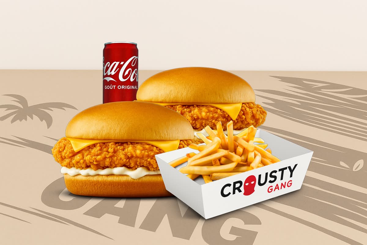 🥈FORMULE 2 – DOUBLE BURGER POUR GROS APPÉTIT