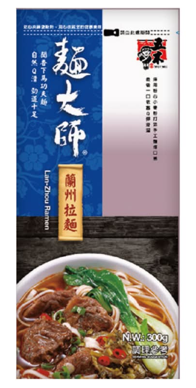 五木麵大師蘭州拉麵300g <300g克 x 1 x 1Pack包>