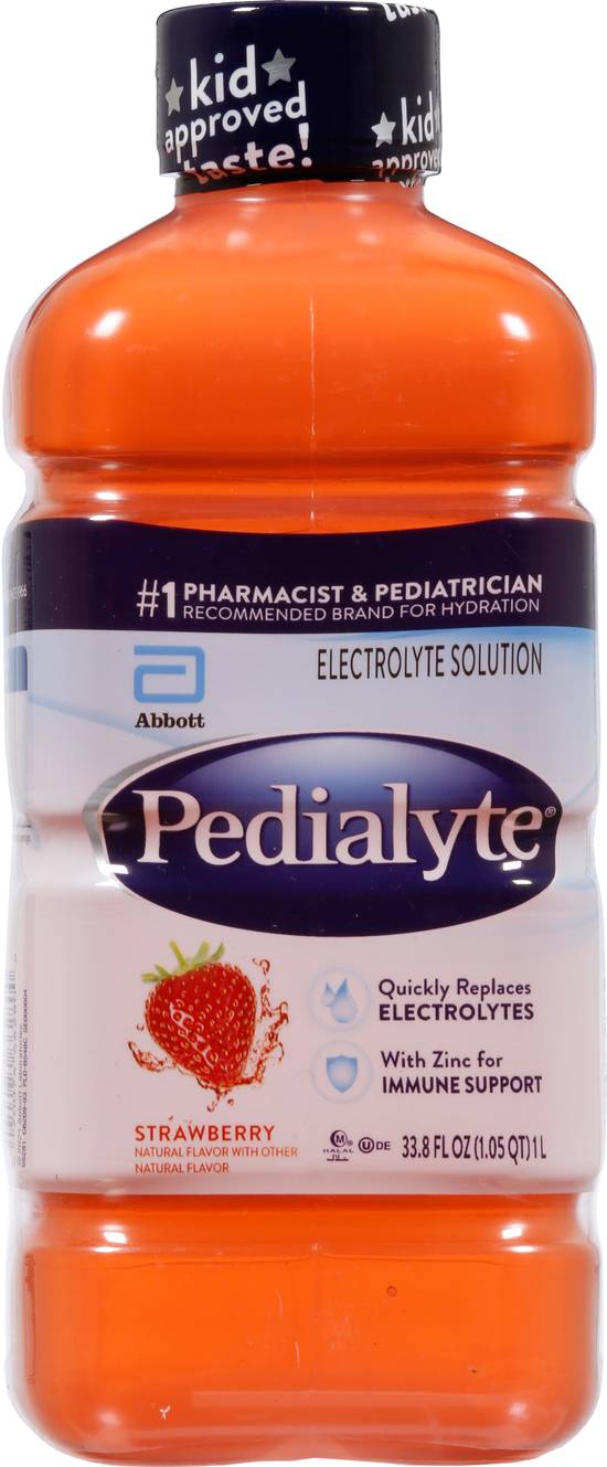 Pedialyte Strawberry Electrolyte Solution (33.8 fl oz)