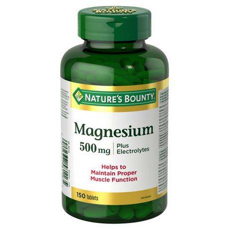 Nature's Bounty Magnesium Plus Electrolytes Tablets 500 mg (330 g)