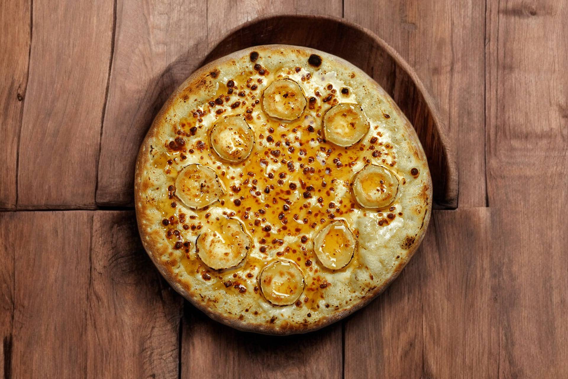 Pizza chèvre et miel