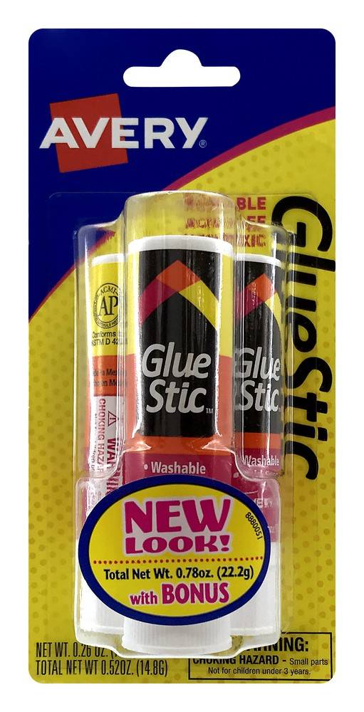 Avery Permanent Glue Stick (3 ct)
