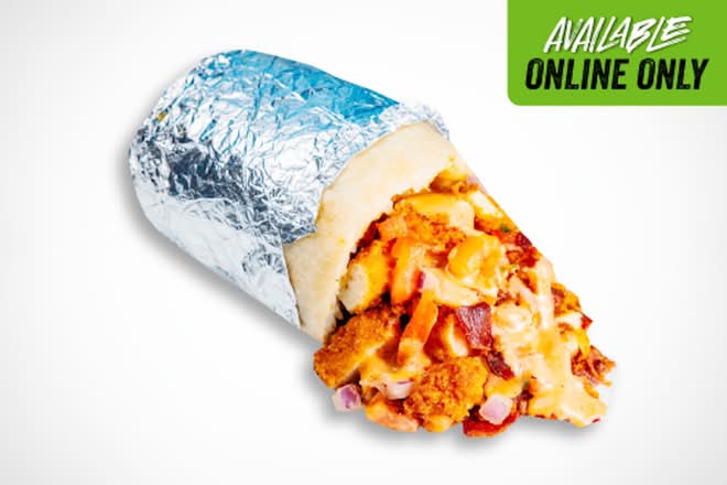 CRISPY CHICKEN BACON SRIRACHA RANCH BURRITO