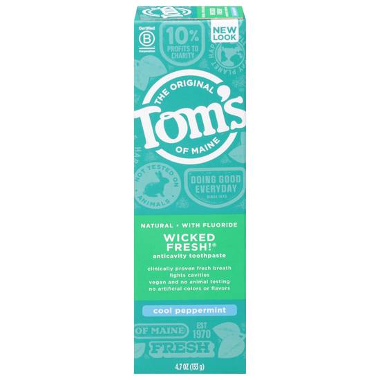 Tom's Cool Peppermint Anticavity Toothpaste