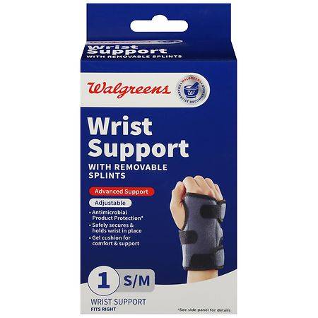Walgreens Wrist Support With Removable Splints