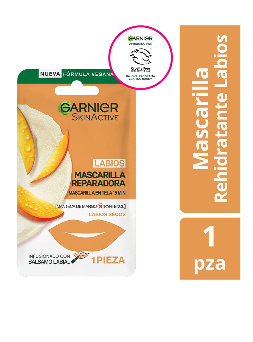 Garnier skin active mascarilla reparadora labios secos (1 u)