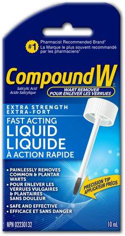 Compound W Fast Acting Extra Strength Wart Removal Liquid (10 ml)