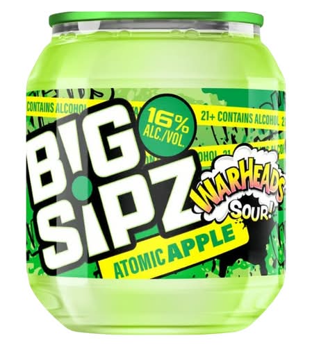 Big Sipz Warhead Sour! Alcoholic Beverage, Atomic Apple (6.75 fl oz)