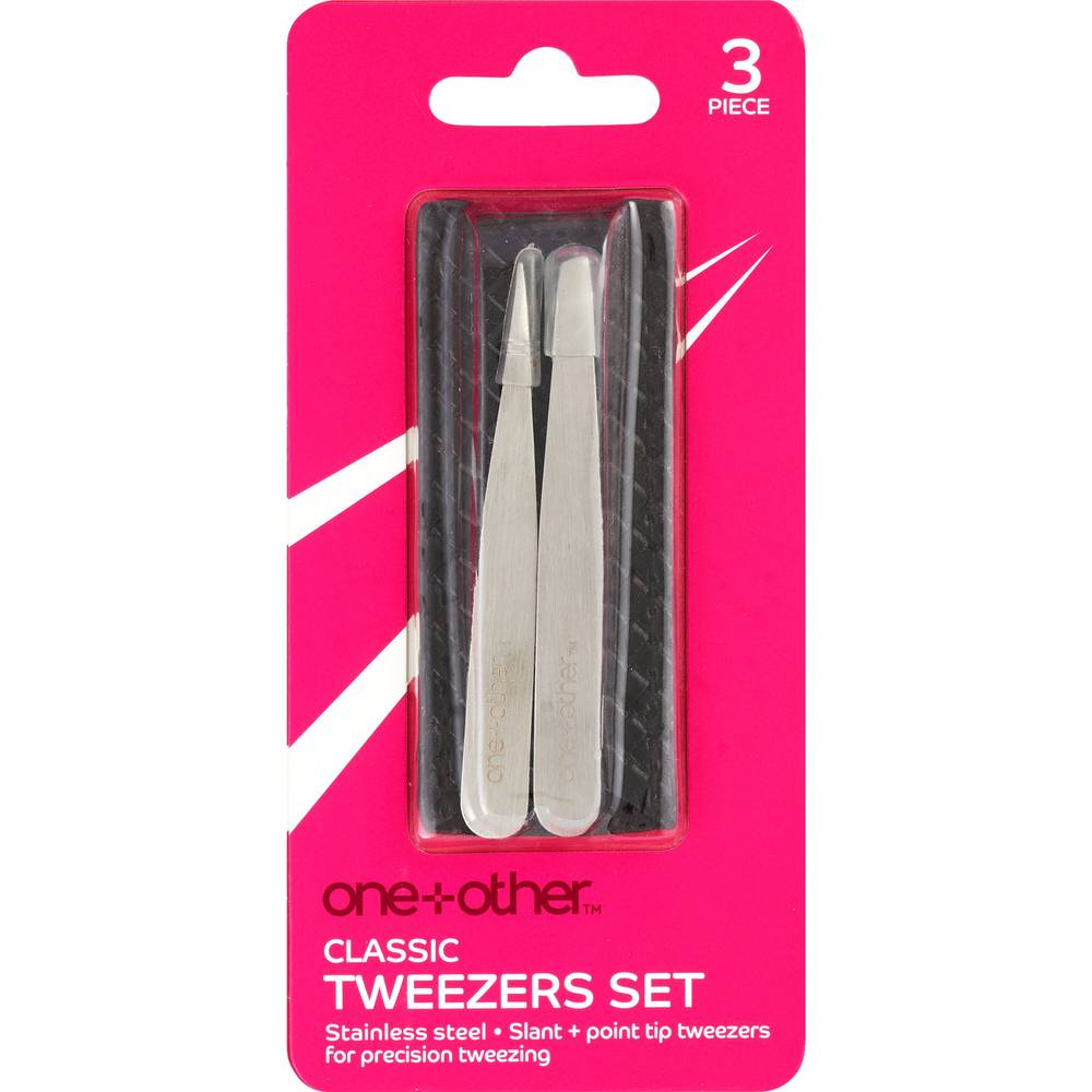 One+Other Classic Tweezer Set & Case