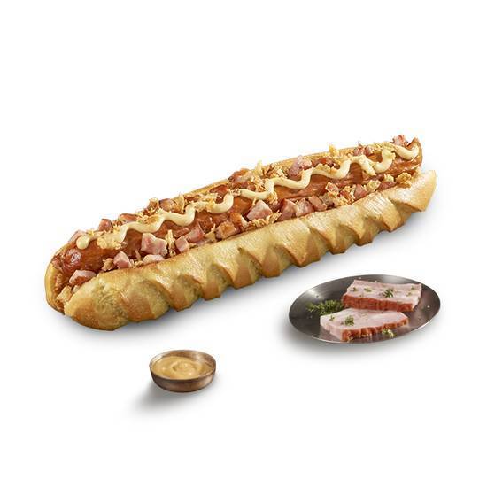 Hot Dog Alpejski z Bekonem