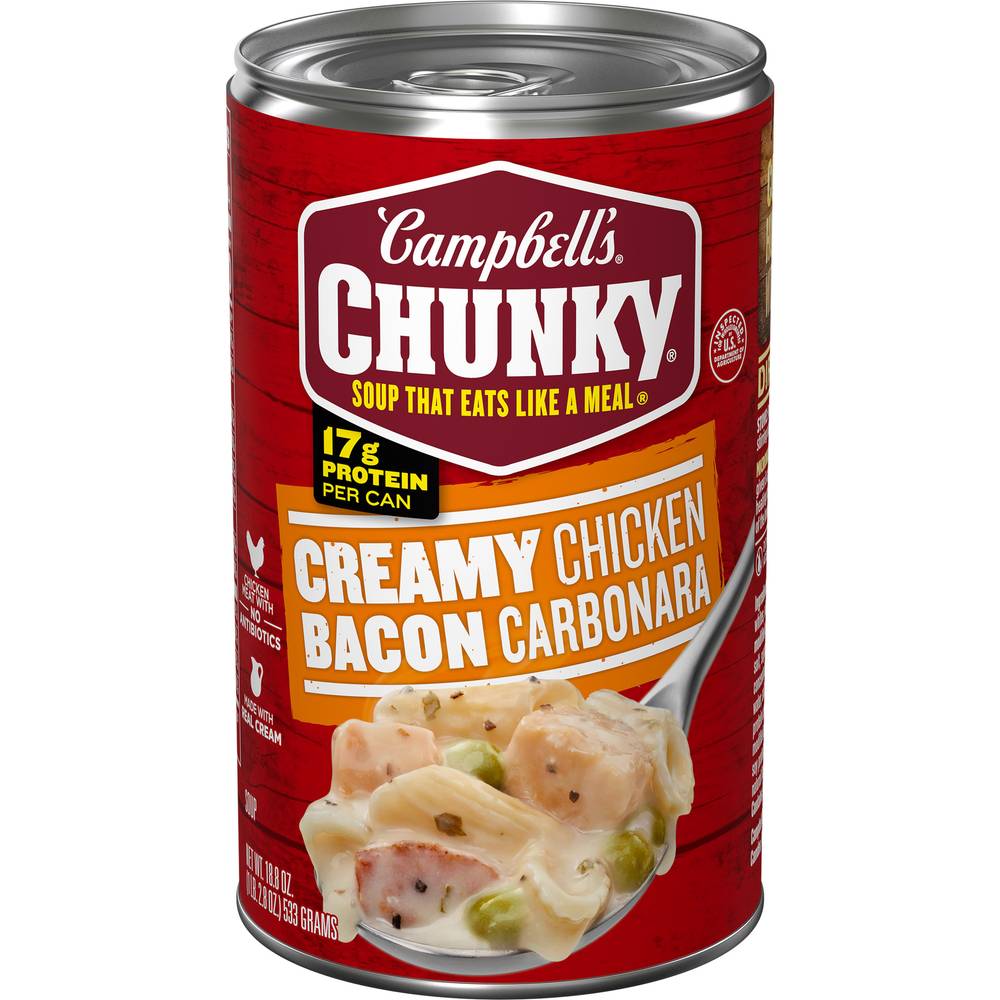 Campbell's Chunky Soup, Creamy Chicken Bacon Carbonara Soup (18.8 oz)