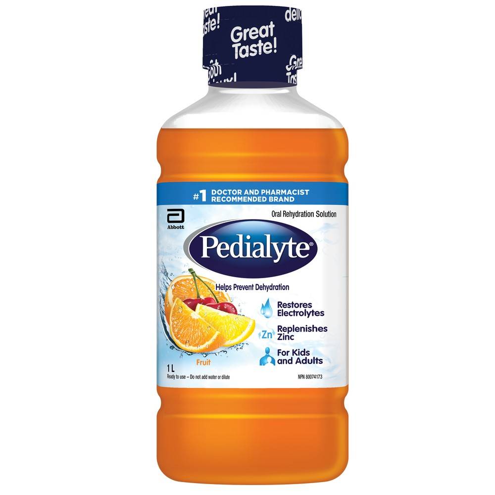 Pedialyte boisson d'électrolytes fruits - electrolyte solution fruits (1 l)