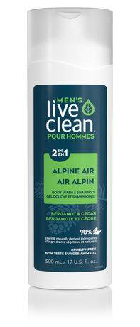 Live Clean Alpine Air 2-in-1 Body Wash & Shampoo