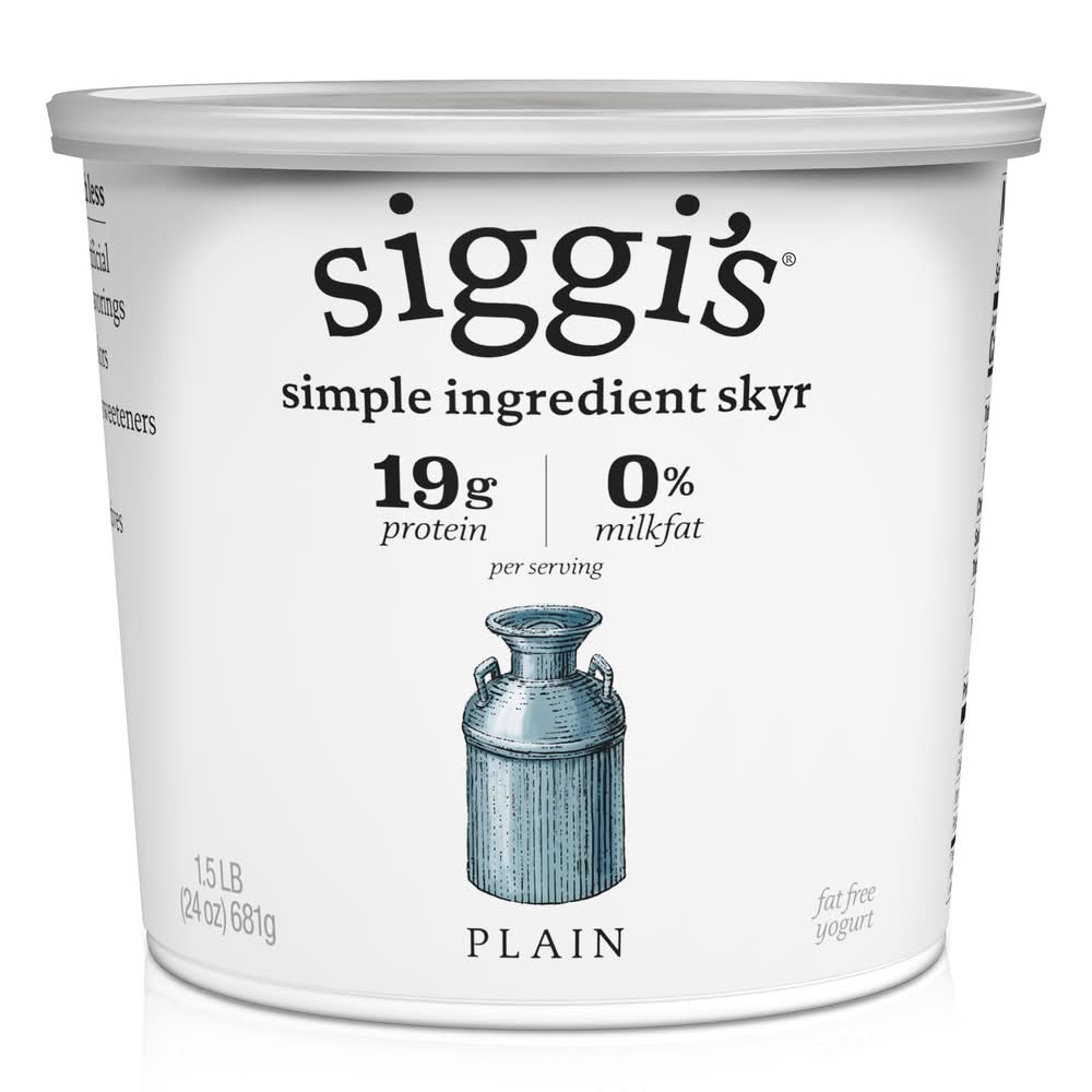 siggi's Non Fat Skyr Yogurt, Plain (24 oz)