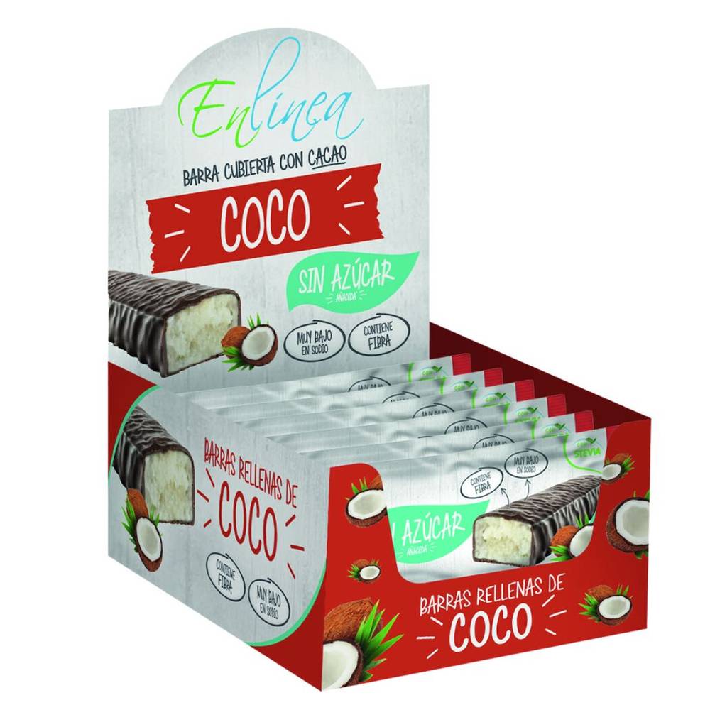 Eckart Barra de Coco Cubierta con Cacao 34g