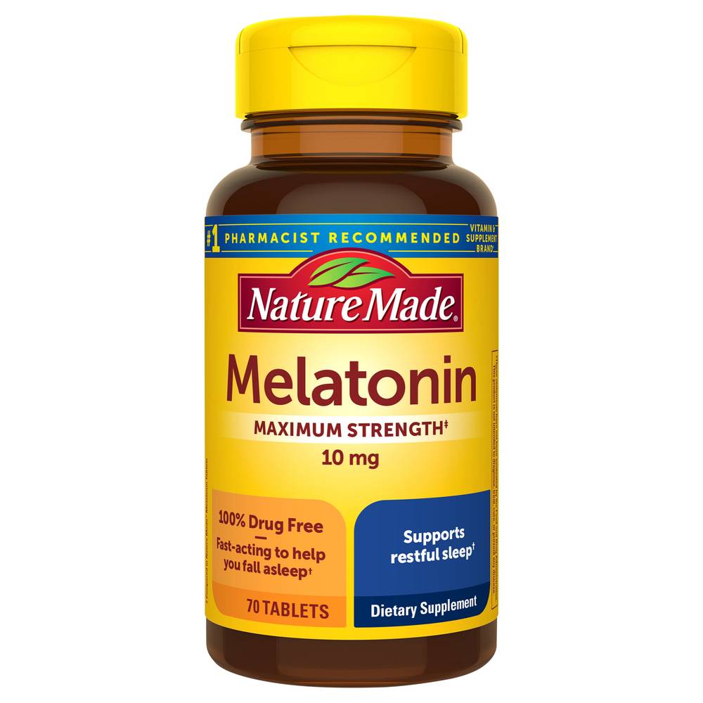 Nature Made Extra Strength 10 mg Tablets Melatonin (1.6 oz)