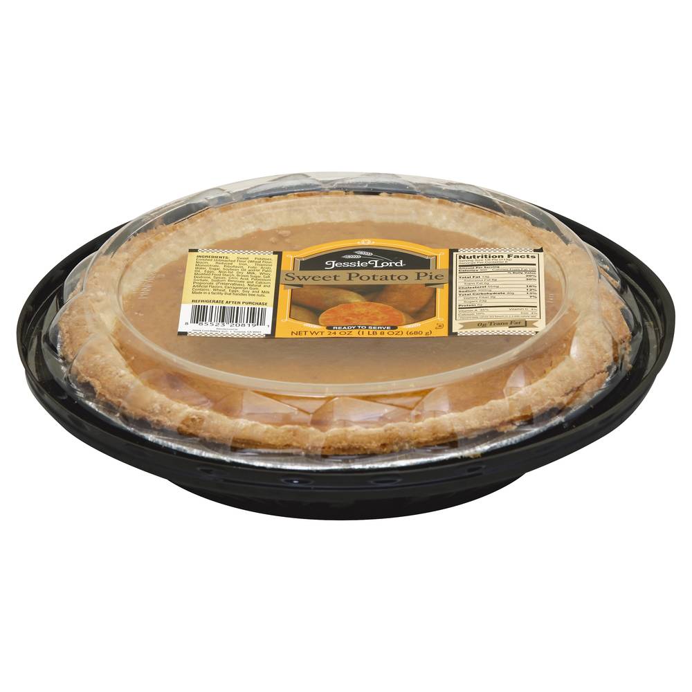 Jessie Lord Pie Baked Sweet Potato 8 Inch Jessie (2.19 lbs)