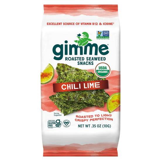 Gimme Roasted Chili Lime Seaweed Snacks