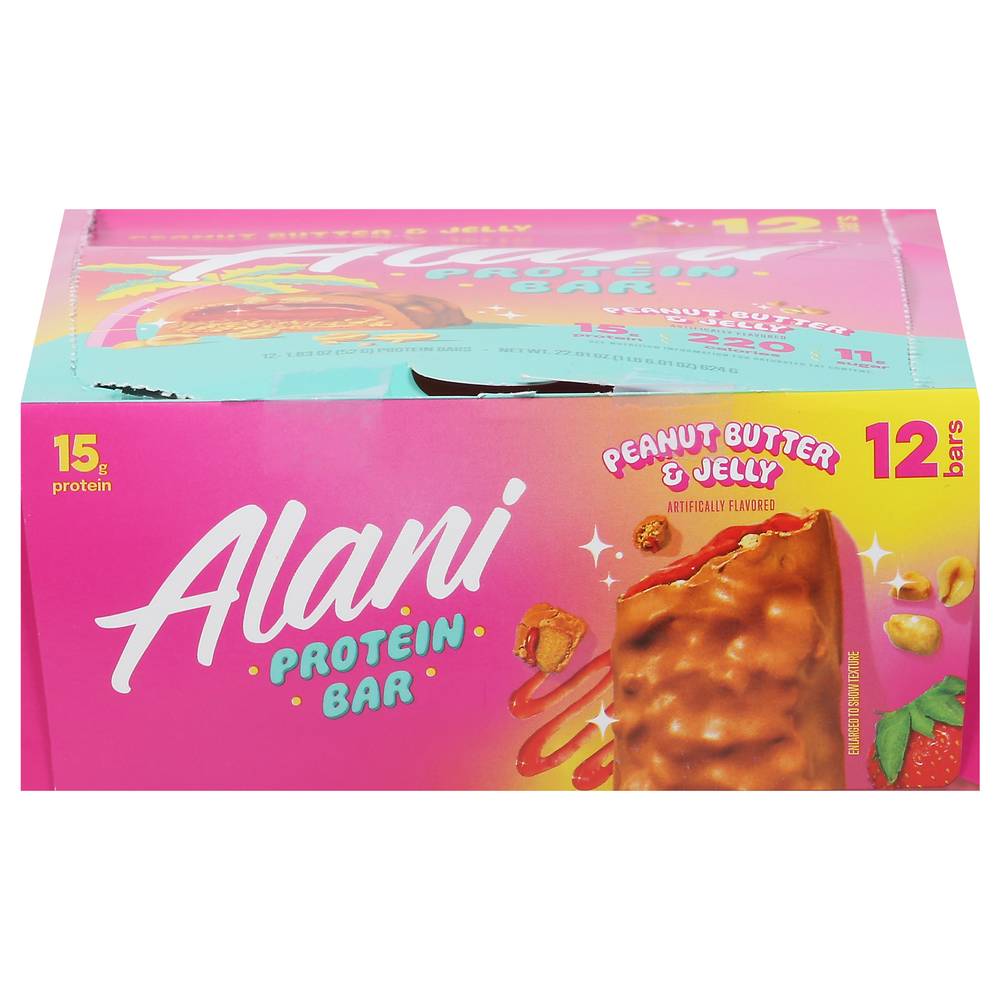 Alani Nu Protein Bar (peanut butter- jelly) (12 ct)