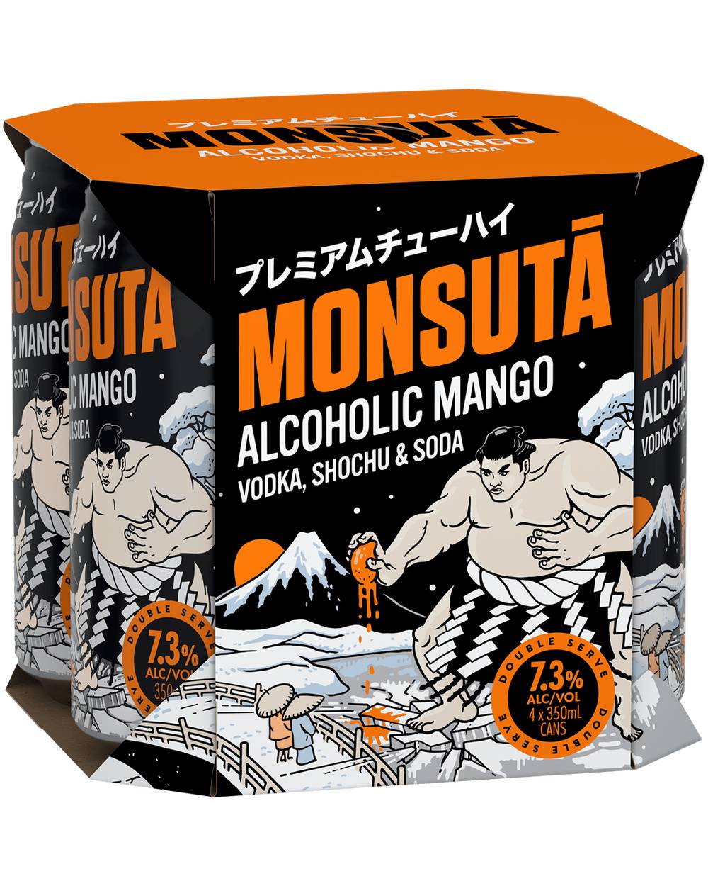 Monsuta Mango Chuhai 7.3% Can 4x350mL