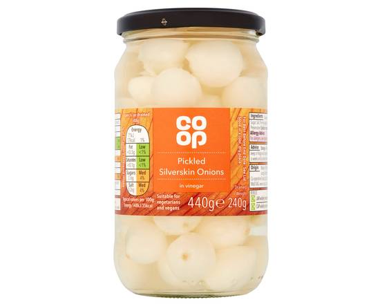 COOP Silverskin Onions 440g