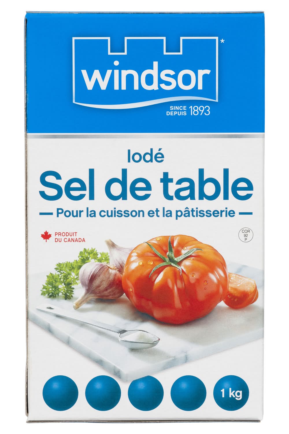 Windsor blue sel de table iodé - iodized table salt