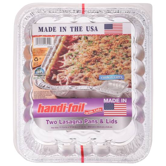 Handi-Foil Lasagna Pans & Lids (2 ct)