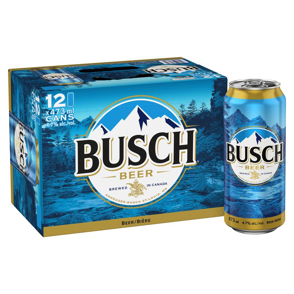 Busch Lager Beer (12 pack, 0.47 L)