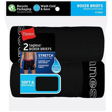 Hanes Tagless Boxer Briefs, L (2 ct)