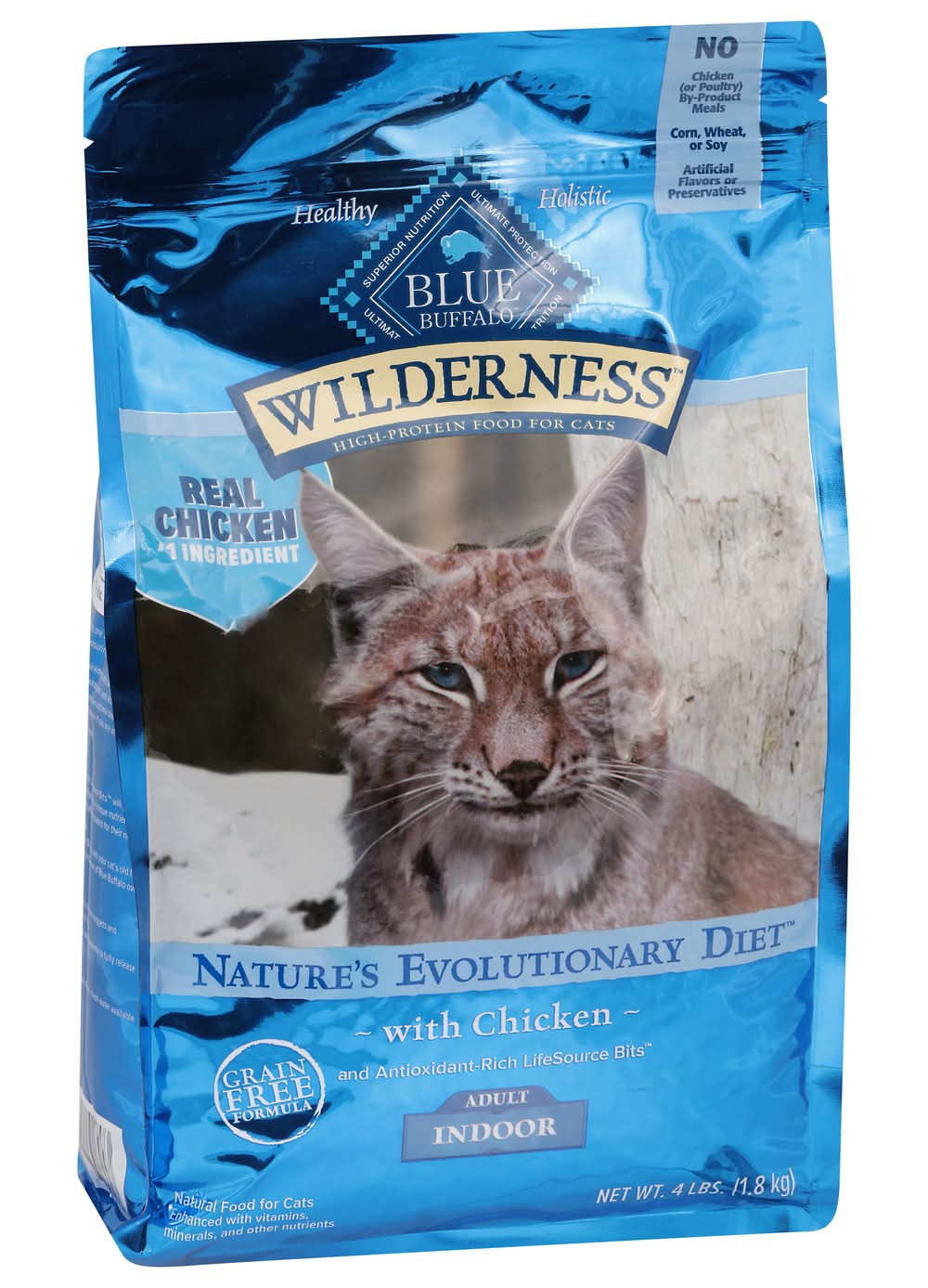 Blue Buffalo Wilderness Nature's Evolutionary Diet High Protein Dry Cat Food,  Chicken, Adult (4 lbs) | Postmates