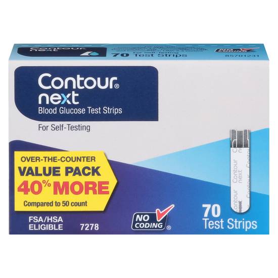 Contour Next Blood Glucose Test Strips Value pack (70 ct)