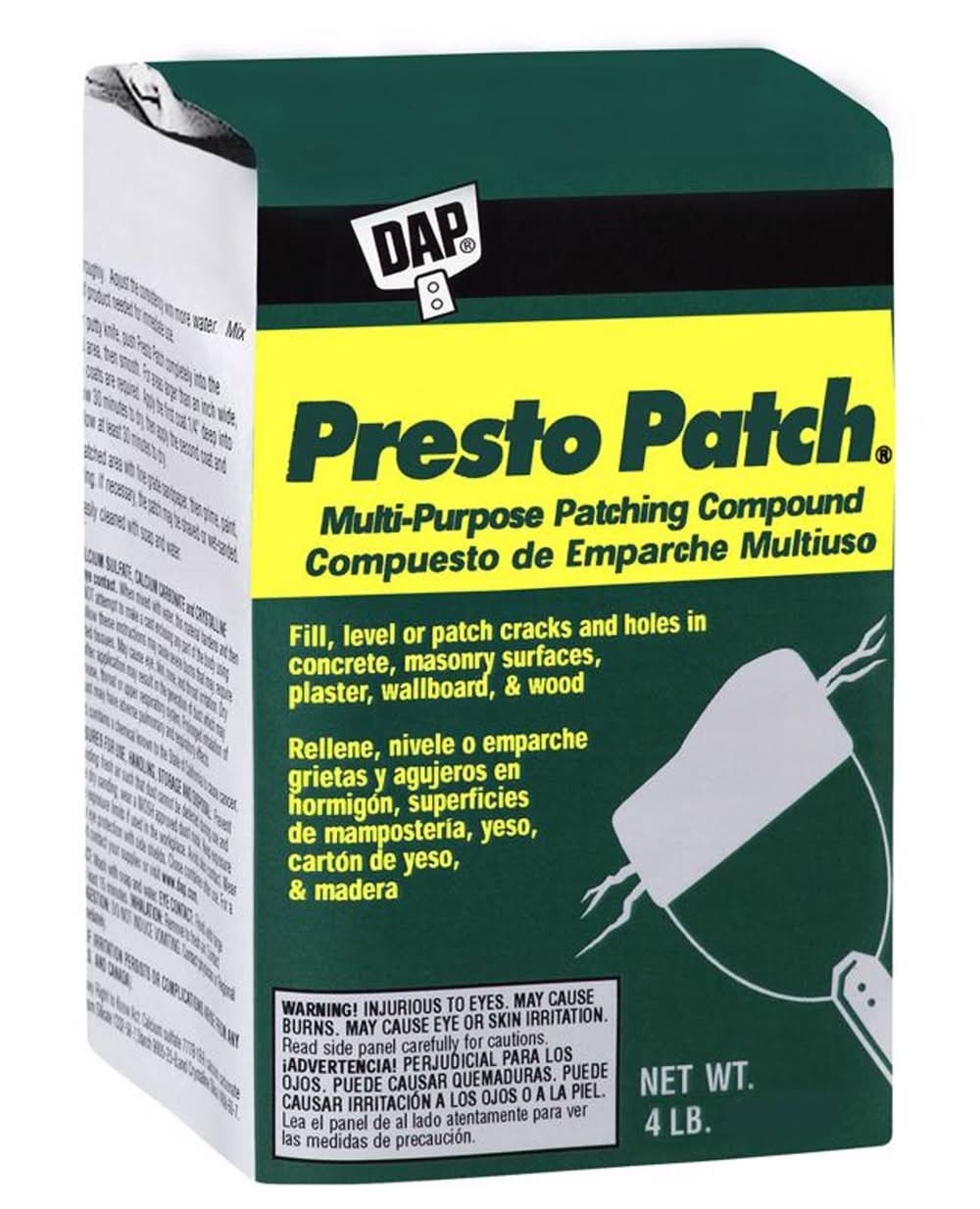 Dap Presto White Patch 4 Lb