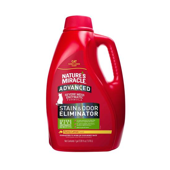 Nature's Miracle® Just for Cats Advanced Stain & Odor Remover - Sunny Lemon (Size: 1 Gal)