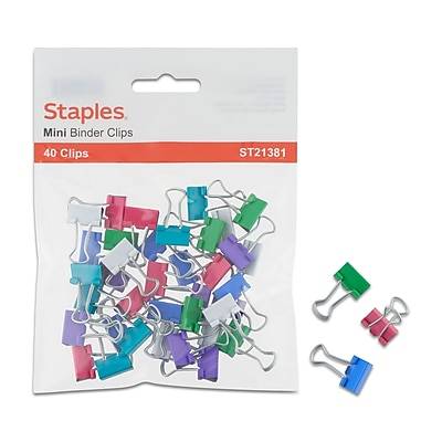 Staples Binder Clip (mini /assorted )
