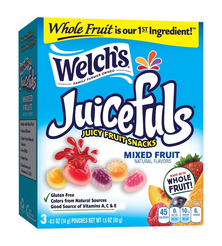 Welch's Juicefuls Fruit Snacks, Mixed Fruit (3 x 0.5 oz)