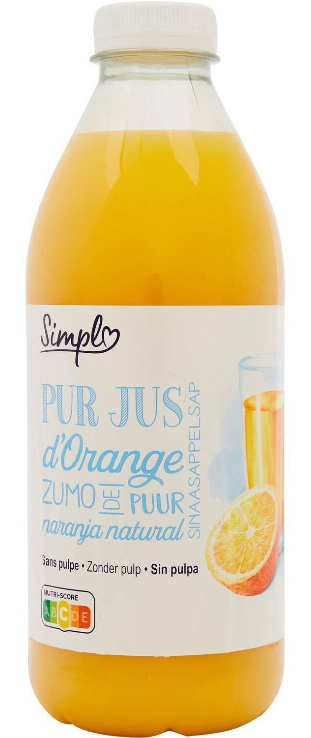 Simpl - Jus d'orange sans pulpe (1L)