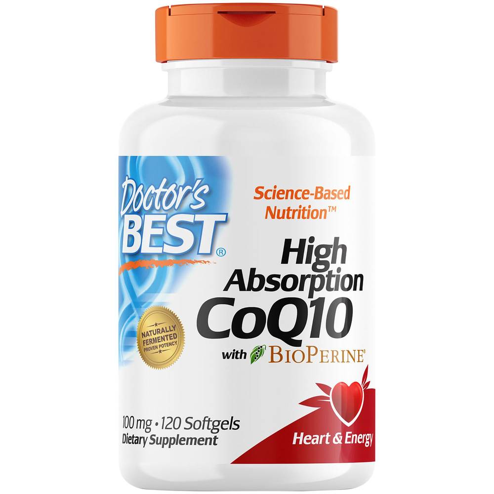 High Absorption Coq10 With Bioperine 100 Mg - (120 Softgels)