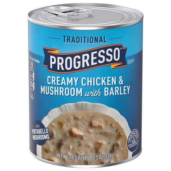 Progresso Creamy Chicken & Mushroom With Barley Soup