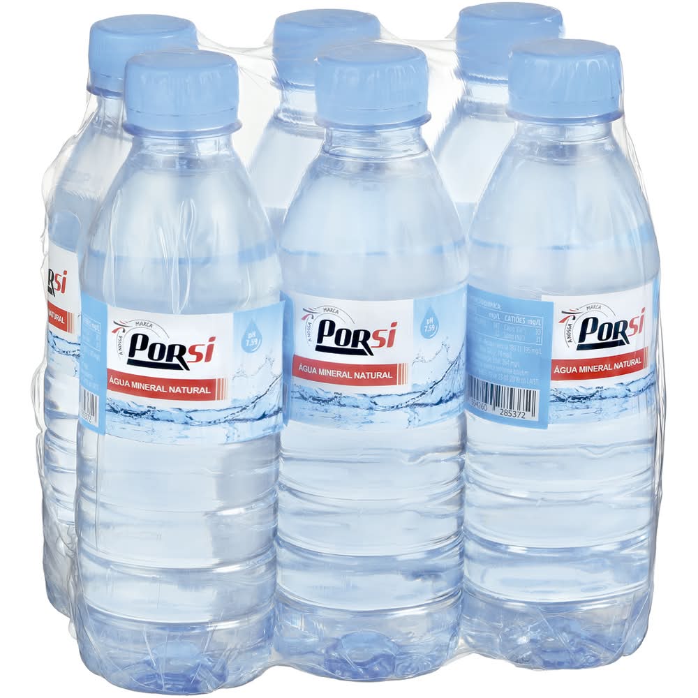 PorSi - Ã�gua sem gÃ¡s, pack 6 x 0.33 l
