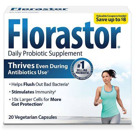 Florastor Daily Probiotic Supplement Capsules for Men and Women - 20.0 ea
