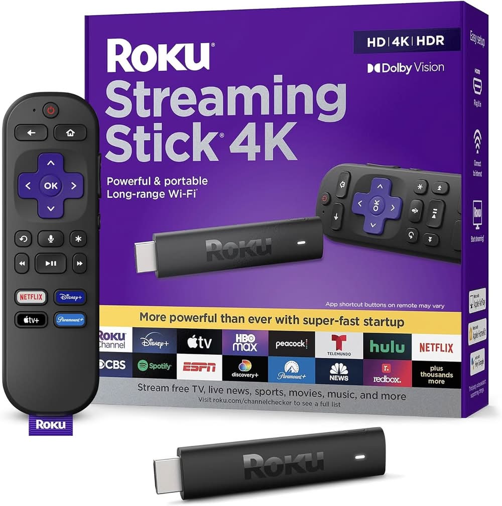 Roku Streaming Stick HD/4K/HDR/Dolby Vision Smart Compatible Streaming Device with Remote Control Included