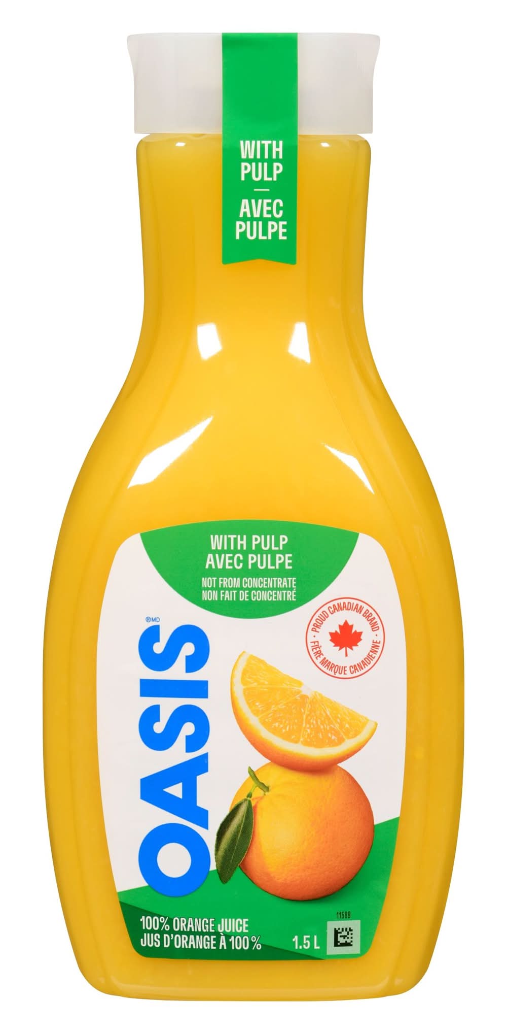 Oasis jus 100 % avec pulpe non fait de concentré - 100% juice with pulp not from concentrate (1.5 l) (orange)