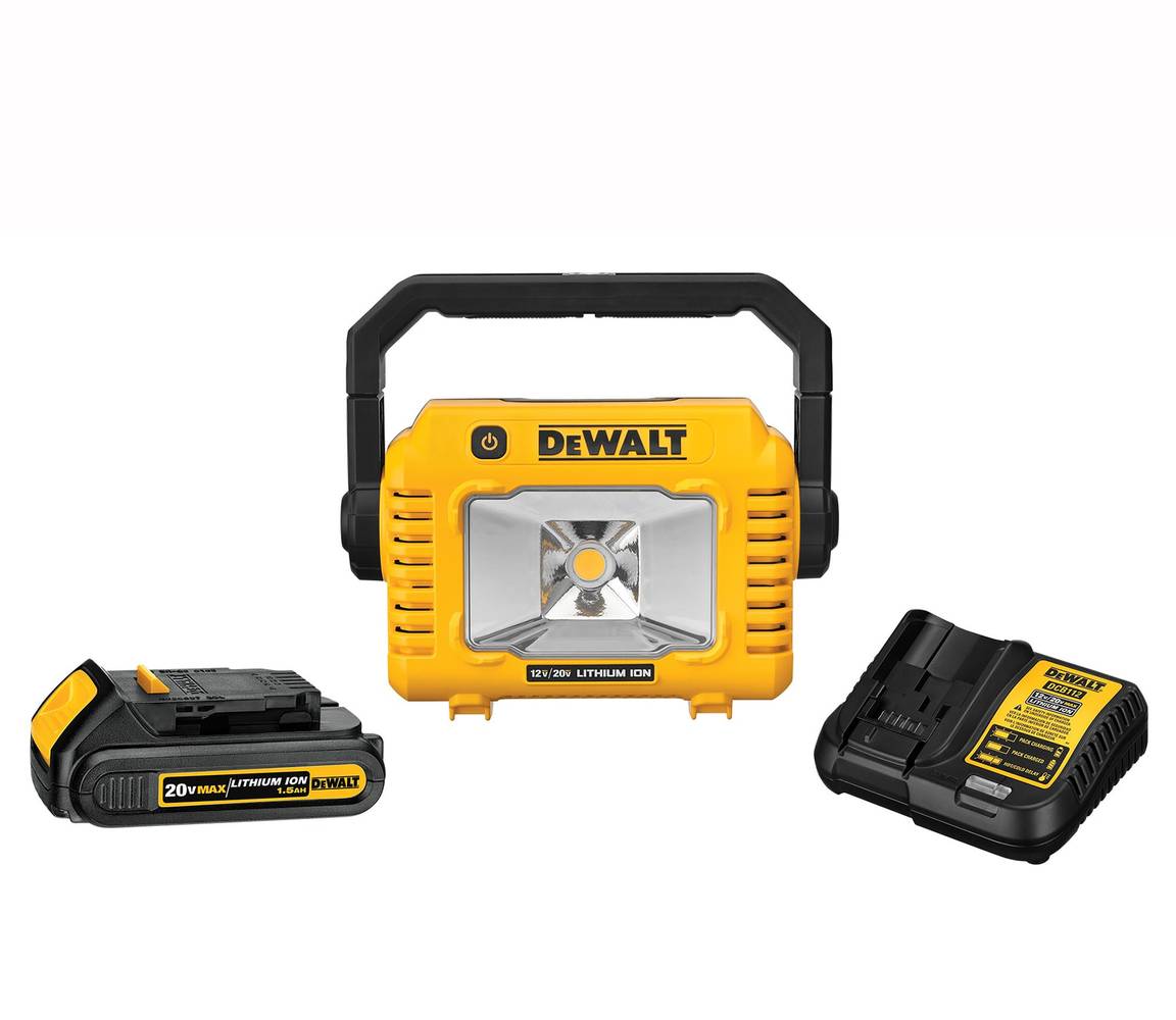 DEWALT 2000-Lumen LED Battery-operated Rechargeable Portable Work Light (1-Battery Included) | DCL077C1