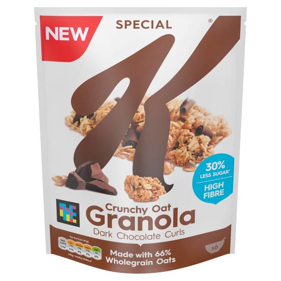 Special K Crunchy Oat Granola Dark Chocolate Curls