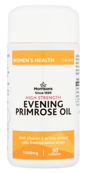 Morrisons Women, Health High Strength Evening Primrose Oil Capsules 1000 mg (30 pack)