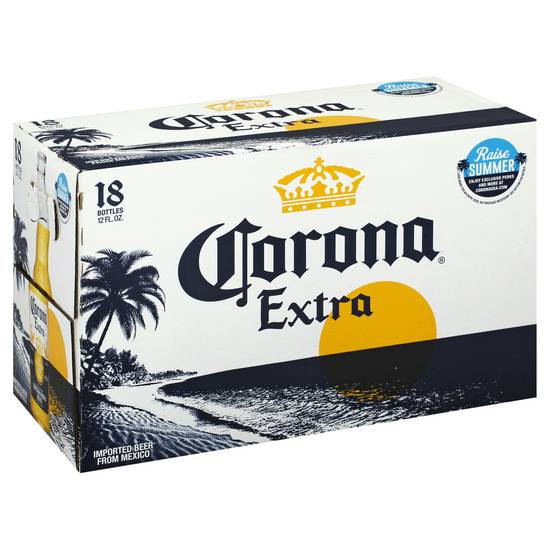 Corona Extra Mexican Lager Beer (18 ct, 12 fl oz)